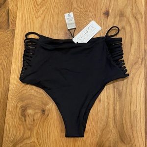 NWT L*SPACE HARRINGTON HIGH-WAISTED BIKINI BOTTOMS